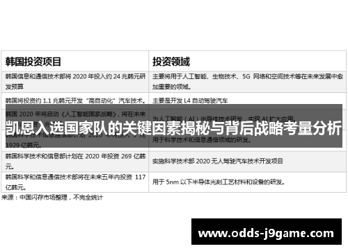 凯恩入选国家队的关键因素揭秘与背后战略考量分析